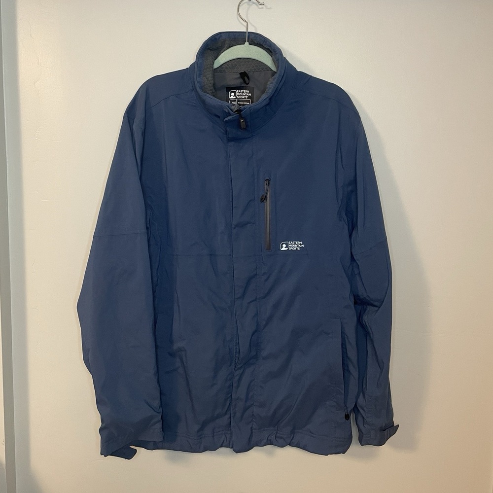 Eastern Mountain Sports Men's Garrison Hard Shell Jacket Size Large Blue